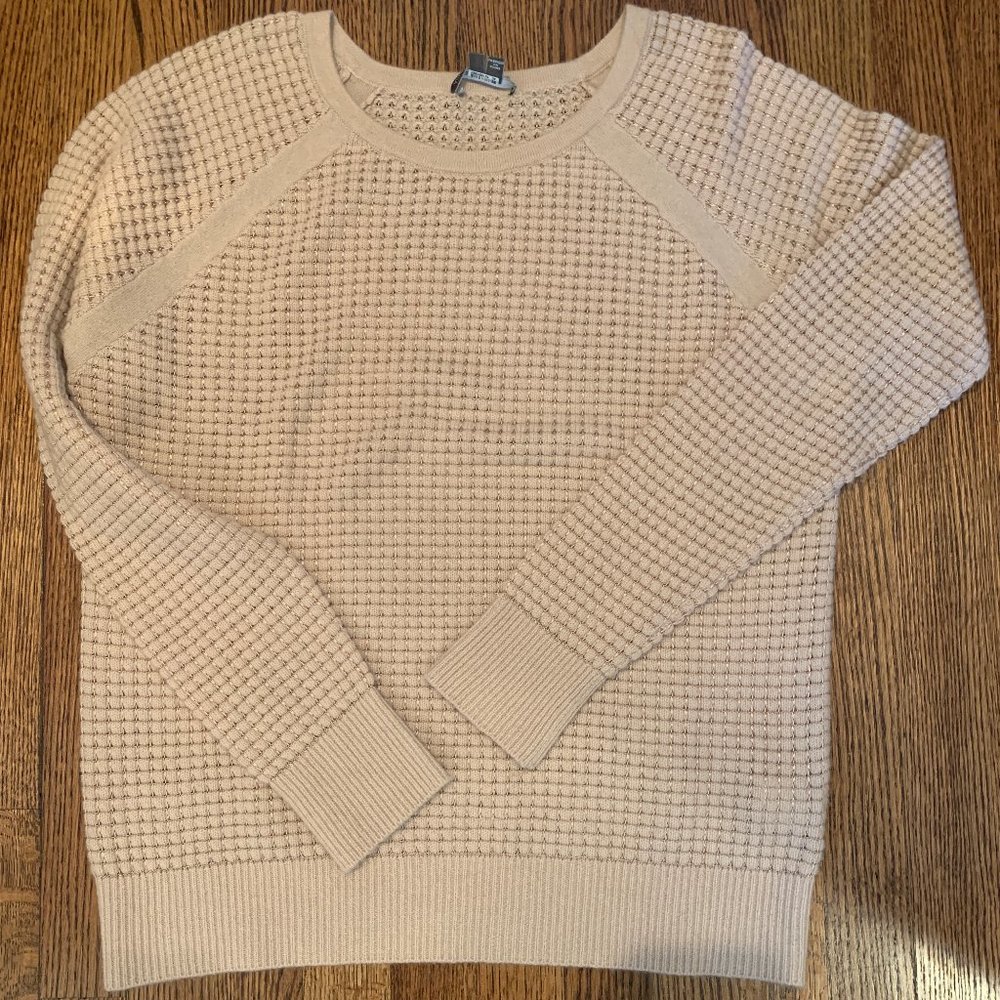 Vince Pale Pink Open-Knit Sweater